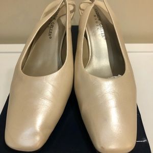 Andrew Geller Square Toe Slingbacks Heels